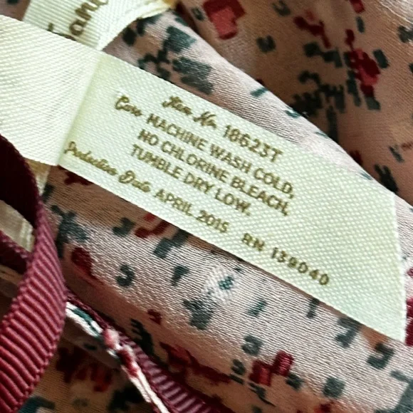 Matilda Jane Clothing blouse, pink with floral embroidery. Size XL - Picture 10 of 11